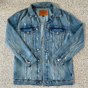 Lucky Brand Button Up Blue Jean Jacket